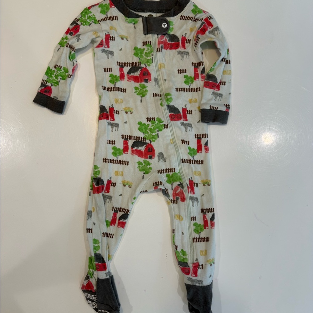 Burt's Bees Baby Farmyard Print Footie